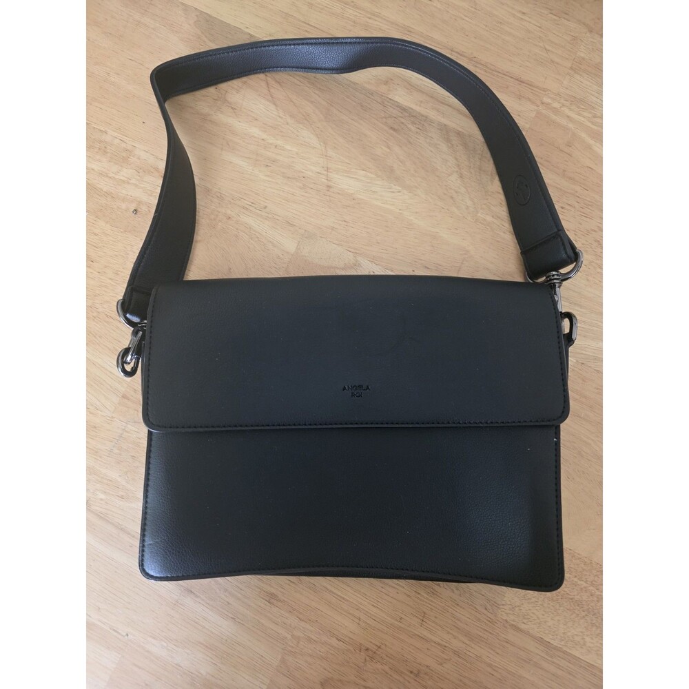 Angela Roi Hamilton Crossbody Signet Bag Black Luxury Vegan NYC